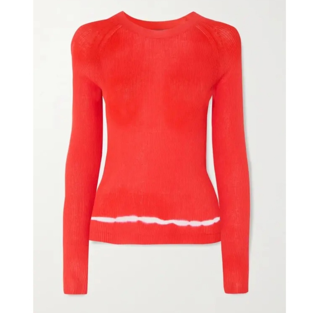 FINAL PRICE Altuzarra Kazuko Orange Pima cotton Tie-Dyed Sweater - size S